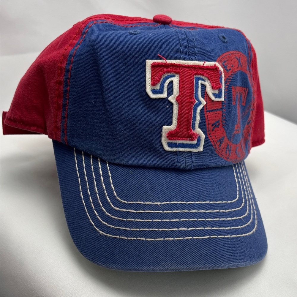 47‎ Brand Texas Rangers Blue and Red Baseball Cap